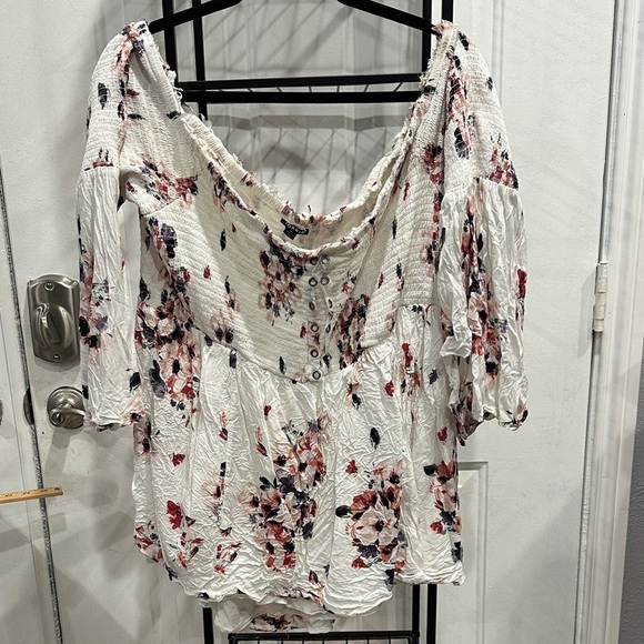 torrid Tops - Torrid Floral Off-Shoulder Women's Top